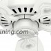 Hunter 53240 Builder Elite 52-Inch Ceiling Fan with Five Snow White Blades  Snow White - B00ESVXP7W